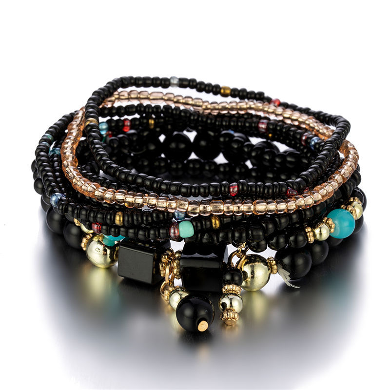 Bohemian Style Multi-Layer Beaded Bracelet Jewelry Wholesale 1 pieces